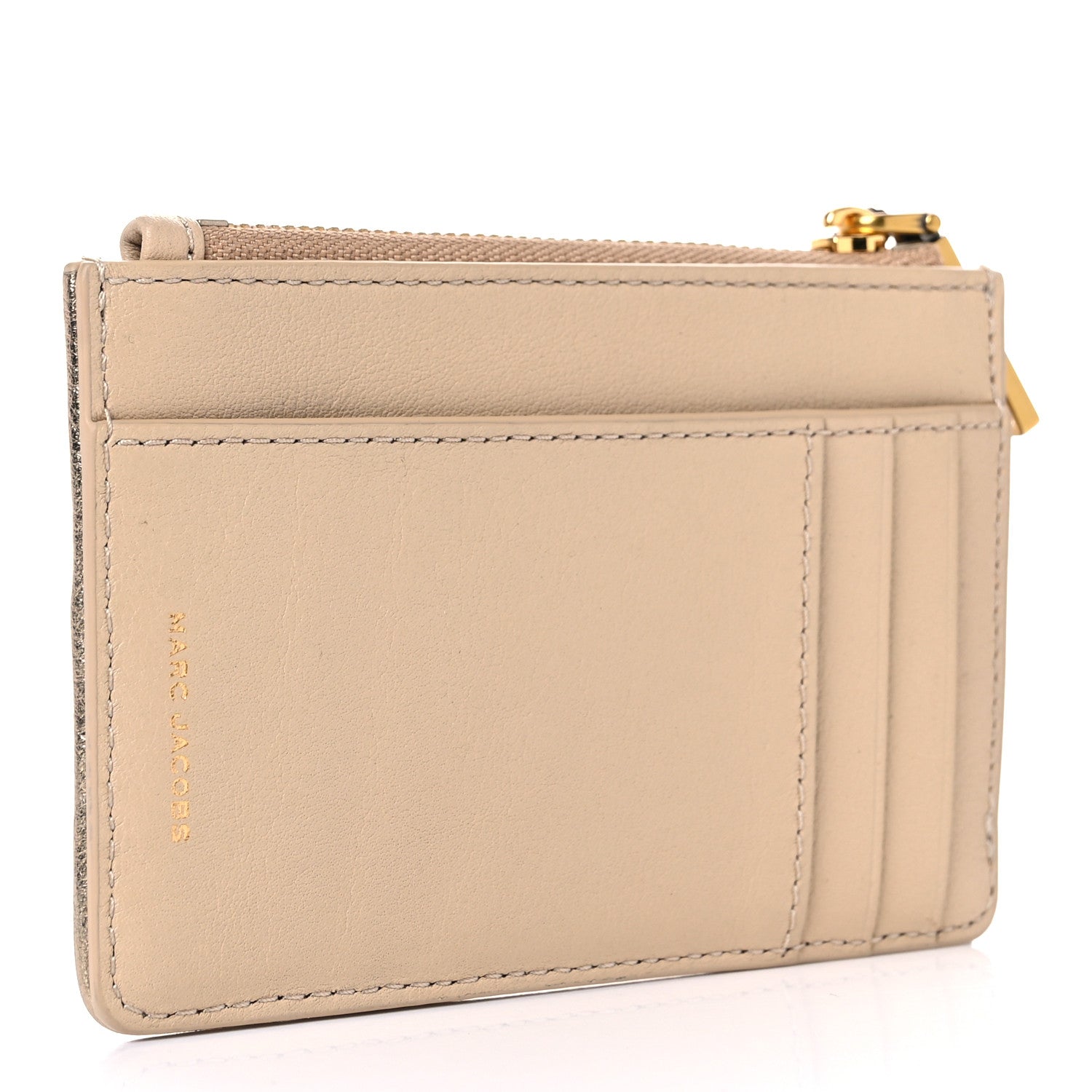 Marc Jacobs Calfskin Glam Shot Top Zip Multi Wallet Curds Whey 3 of 8