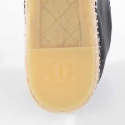 Chanel Lambskin CC Espadrilles 40 Black 11 of 11