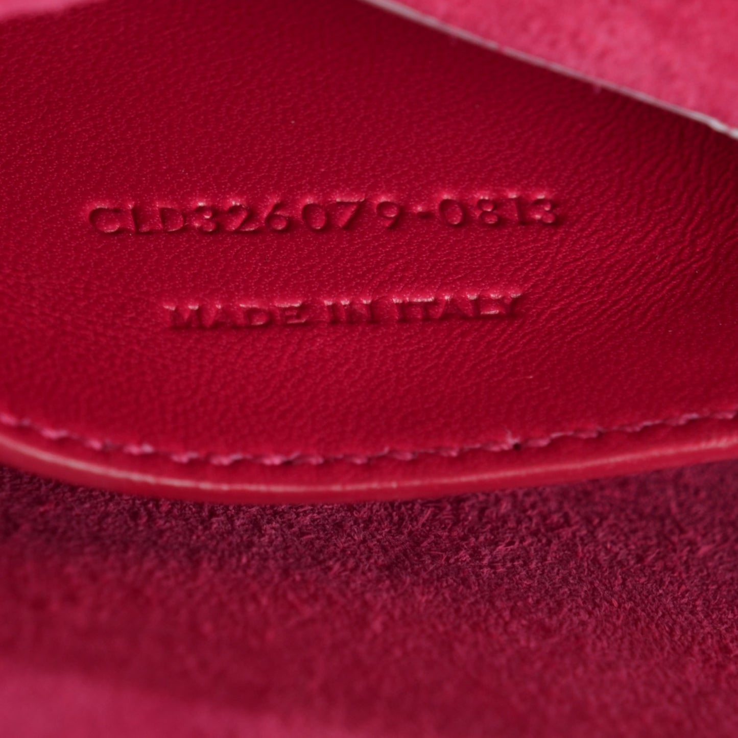 Textured Patent Medium Classic Monogram Clutch Fuchsia