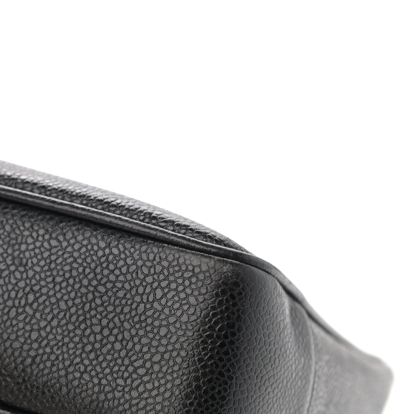 Caviar Flap Shoulder Bag Black