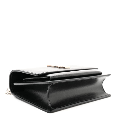 Saint Laurent Calfskin Monogram Sunset Chain Wallet Black 4 of 12