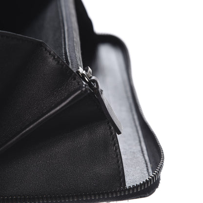 Valentino Garavani Calfskin Rockstud All Over Zip Around Wallet Black 10 of 12