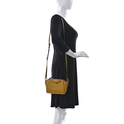 Givenchy Sugar Goatskin Nano Antigona Dark Yellow 2 of 10