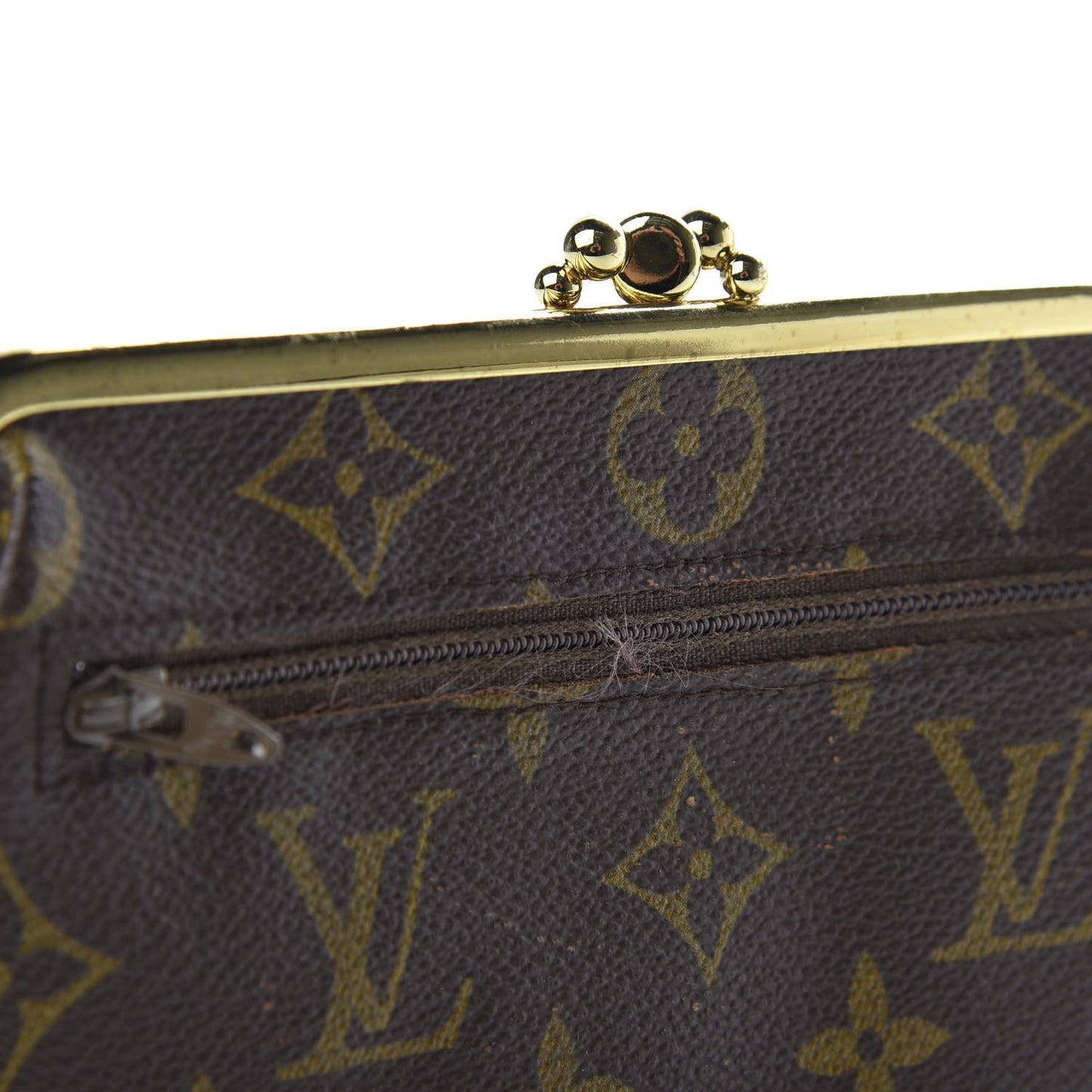 Monogram Kisslock Coin Purse