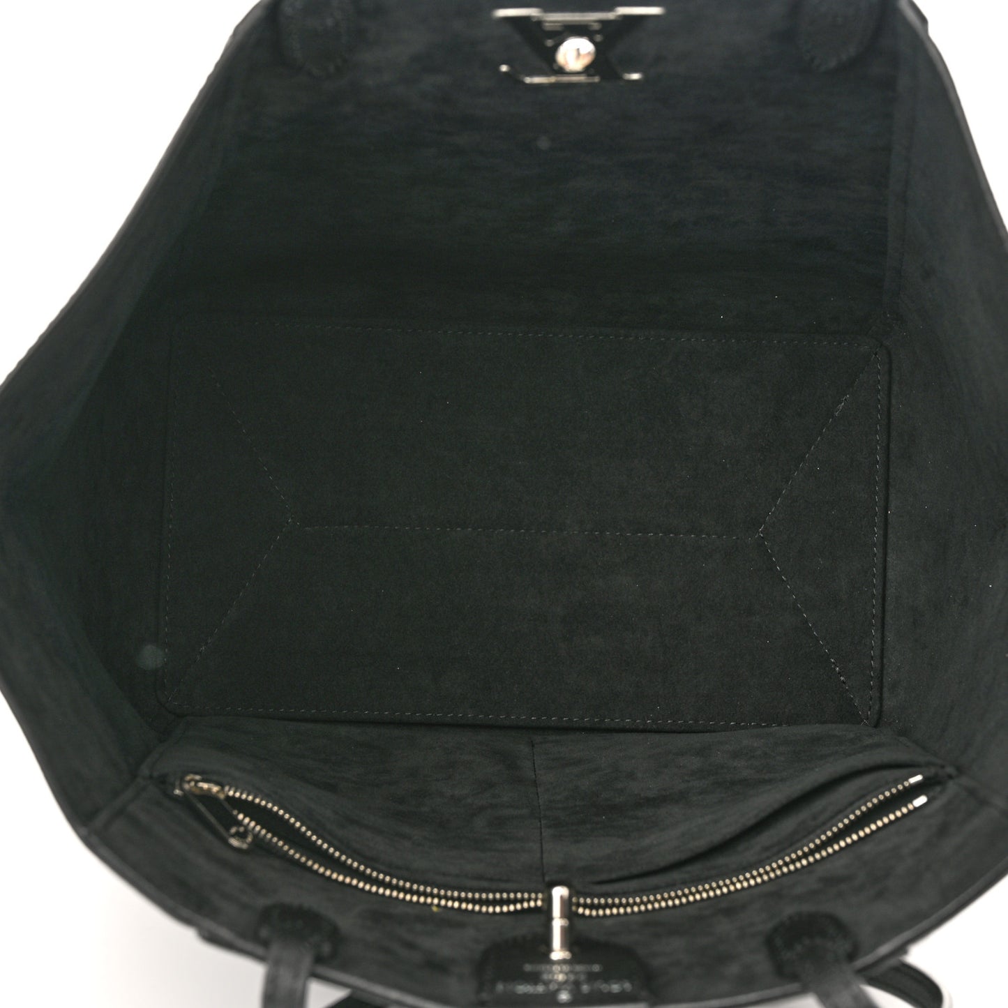Calfskin Lockme Cabas Black