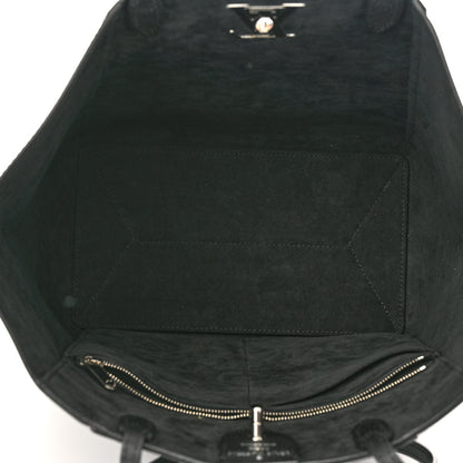 Louis Vuitton Calfskin Lockme Cabas Black 5 of 10