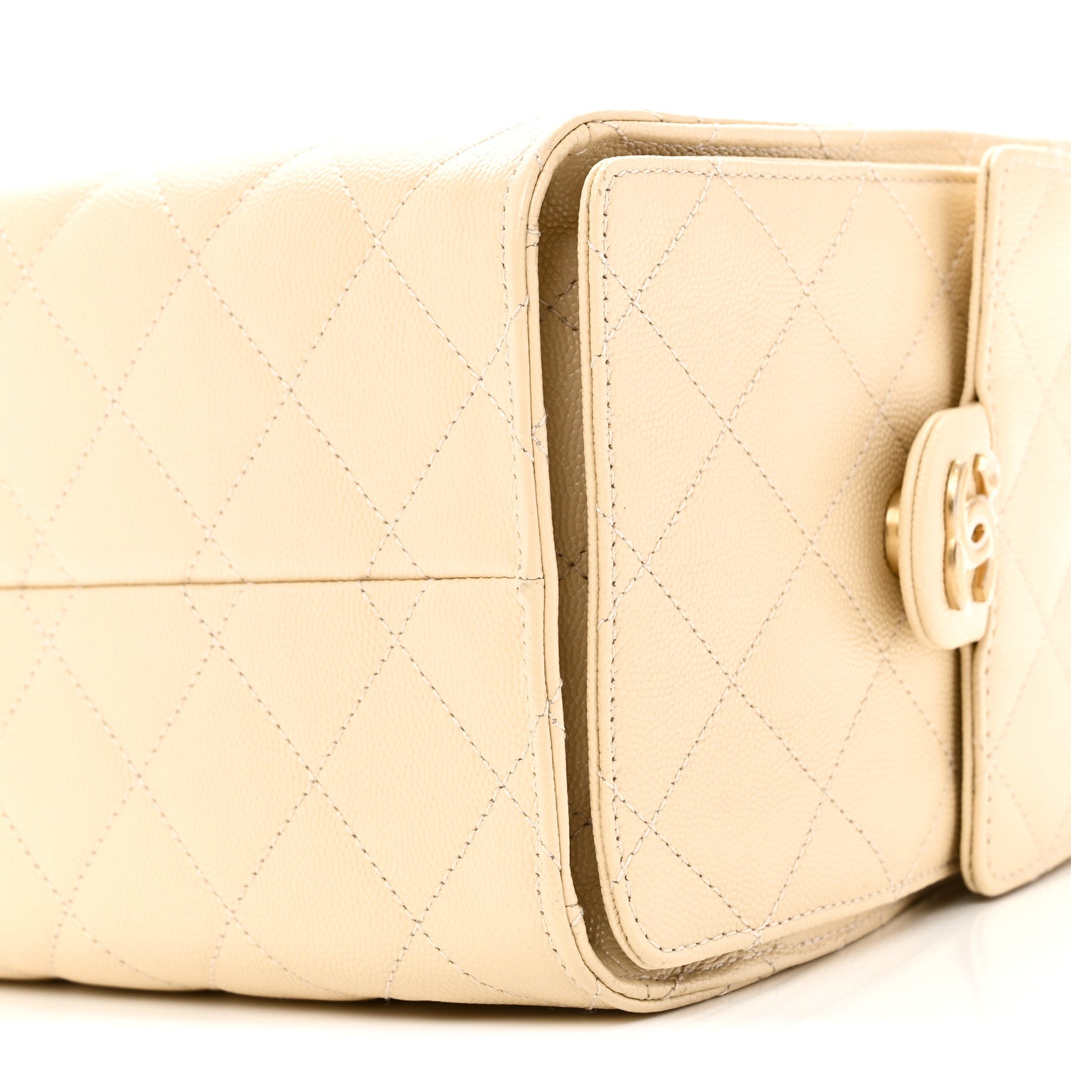 Chanel Caviar Quilted Small Chanel 25 Handbag Light Beige 10 of 10