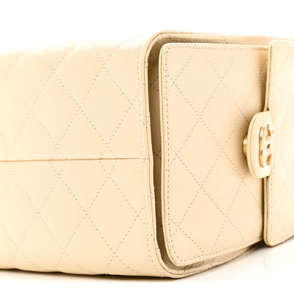 Chanel Caviar Quilted Small Chanel 25 Handbag Light Beige 10 of 10