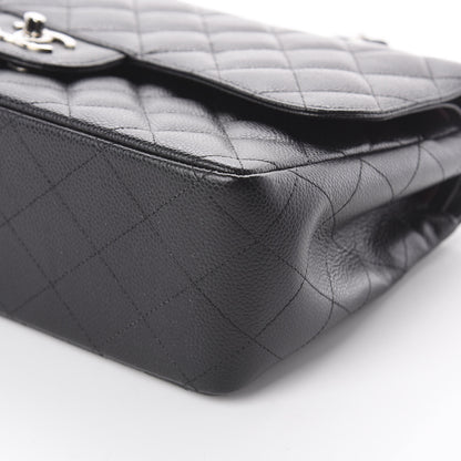 Chanel Caviar Quilted Jumbo Double Flap Black 6 of 9