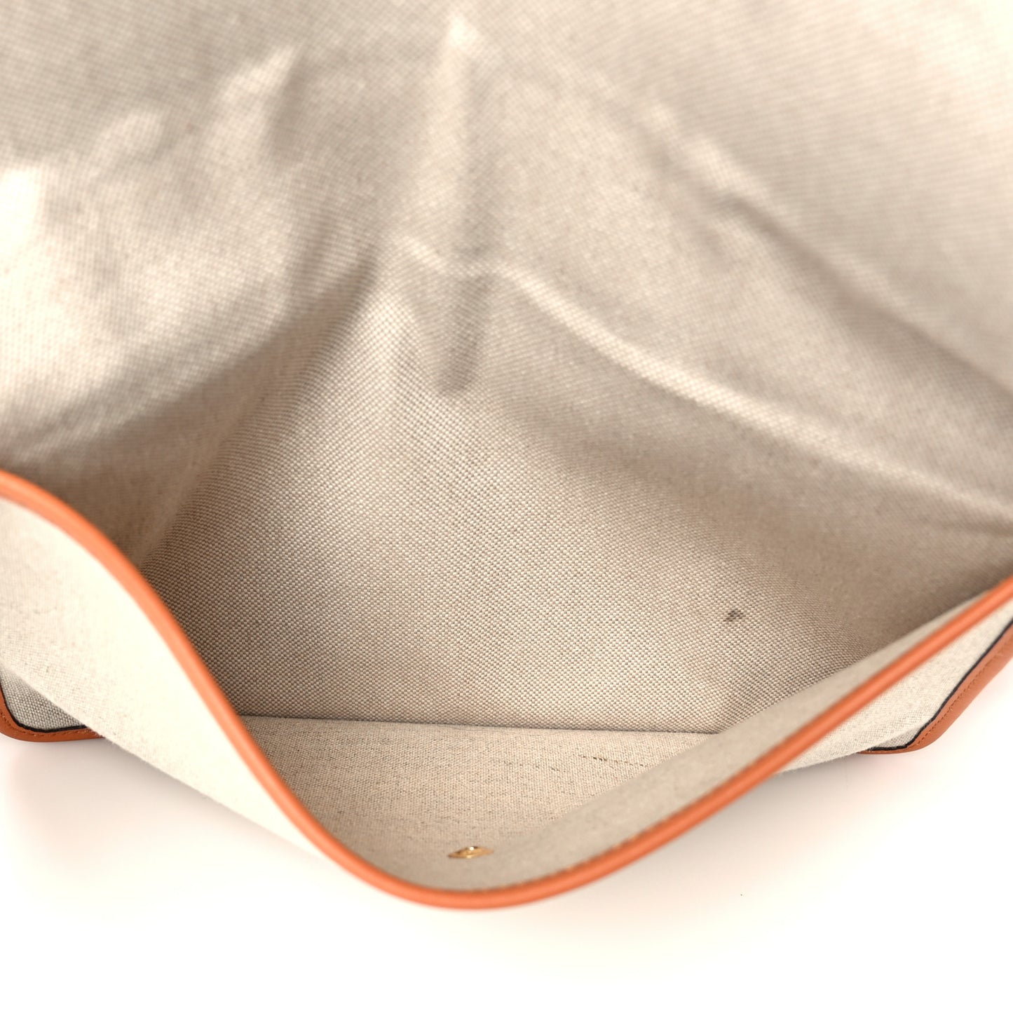 Calfskin Linen Large Munchen Tote Cognac