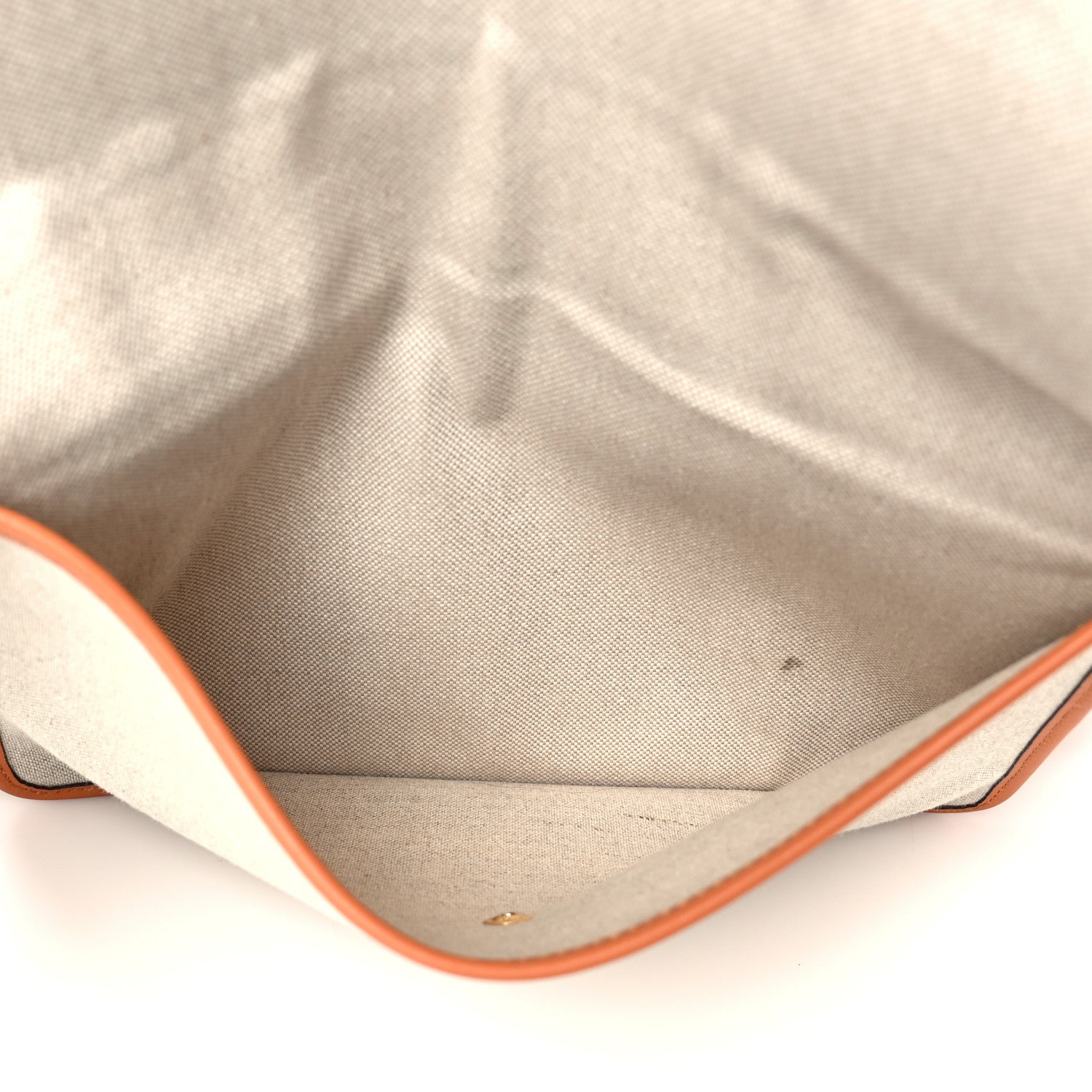 MCM Calfskin Linen Large Munchen Tote Cognac 9 of 12