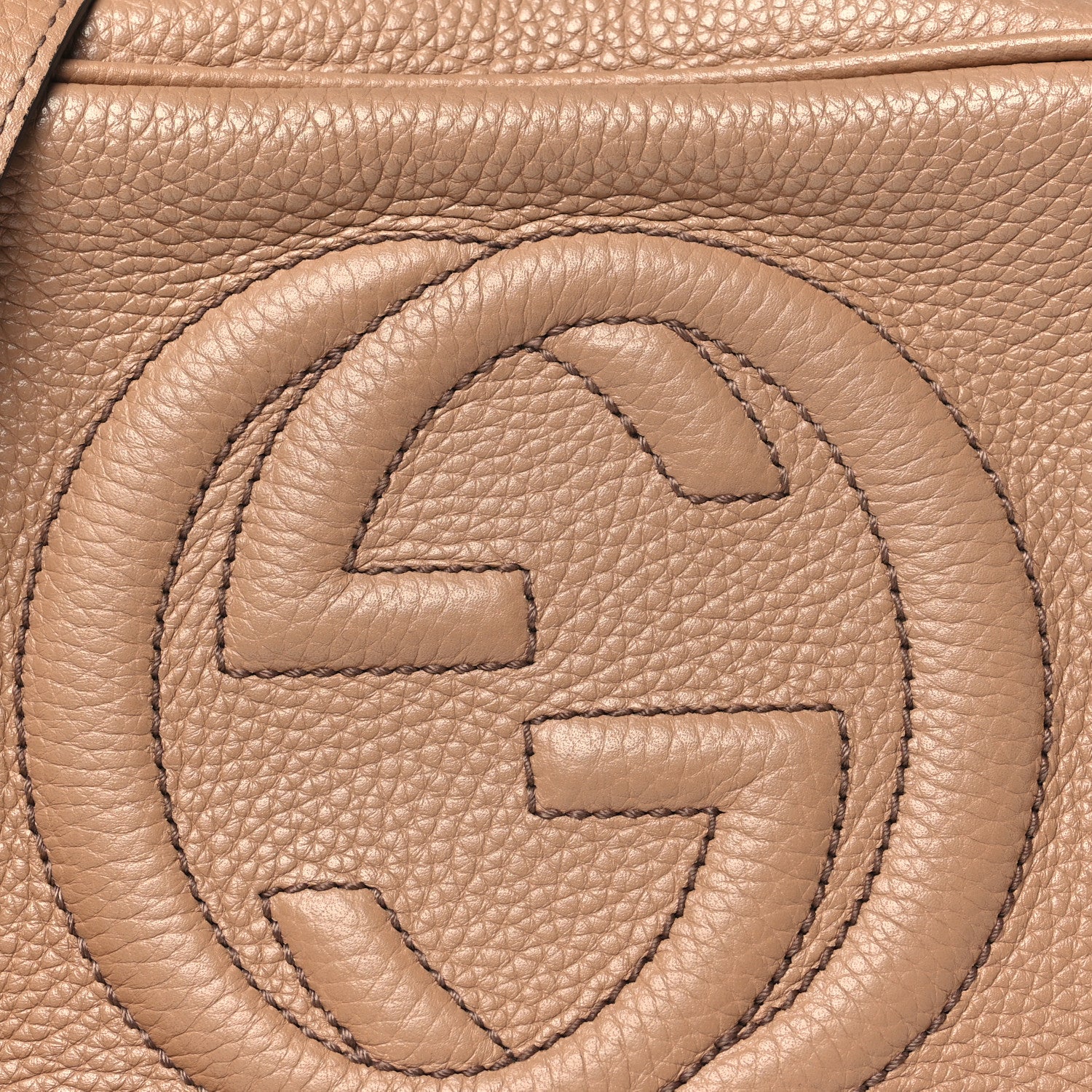 Gucci Pebbled Calfskin Small Soho Disco Bag Camelia 8 of 15