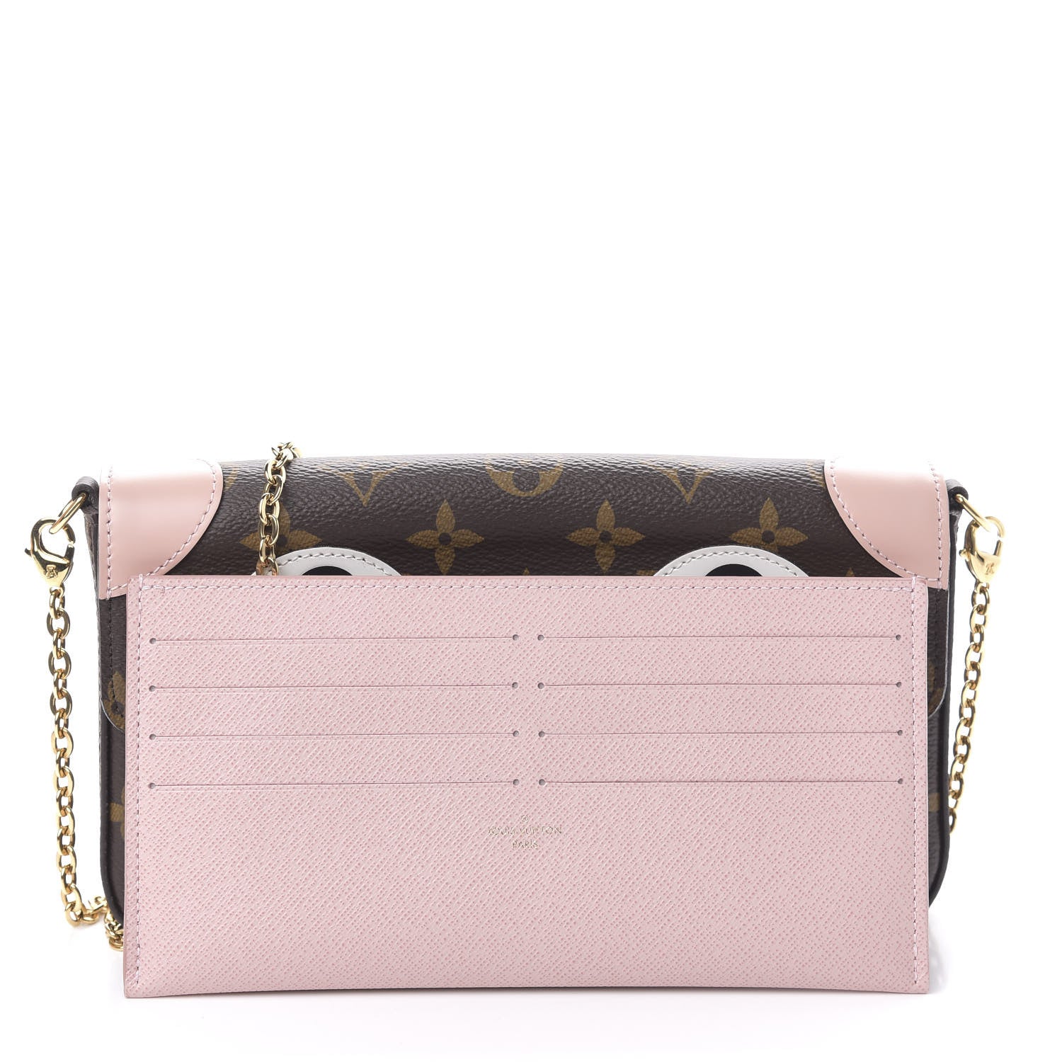 Louis Vuitton Monogram Valentine Dog Pochette Felicie Chain Wallet 11 of 12