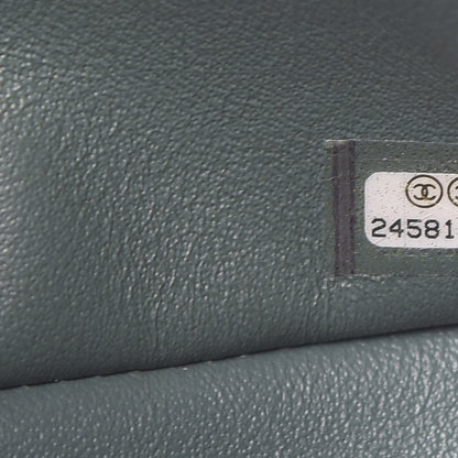 Chanel Caviar Quilted Mini Rectangular Flap Dark Green 6 of 10