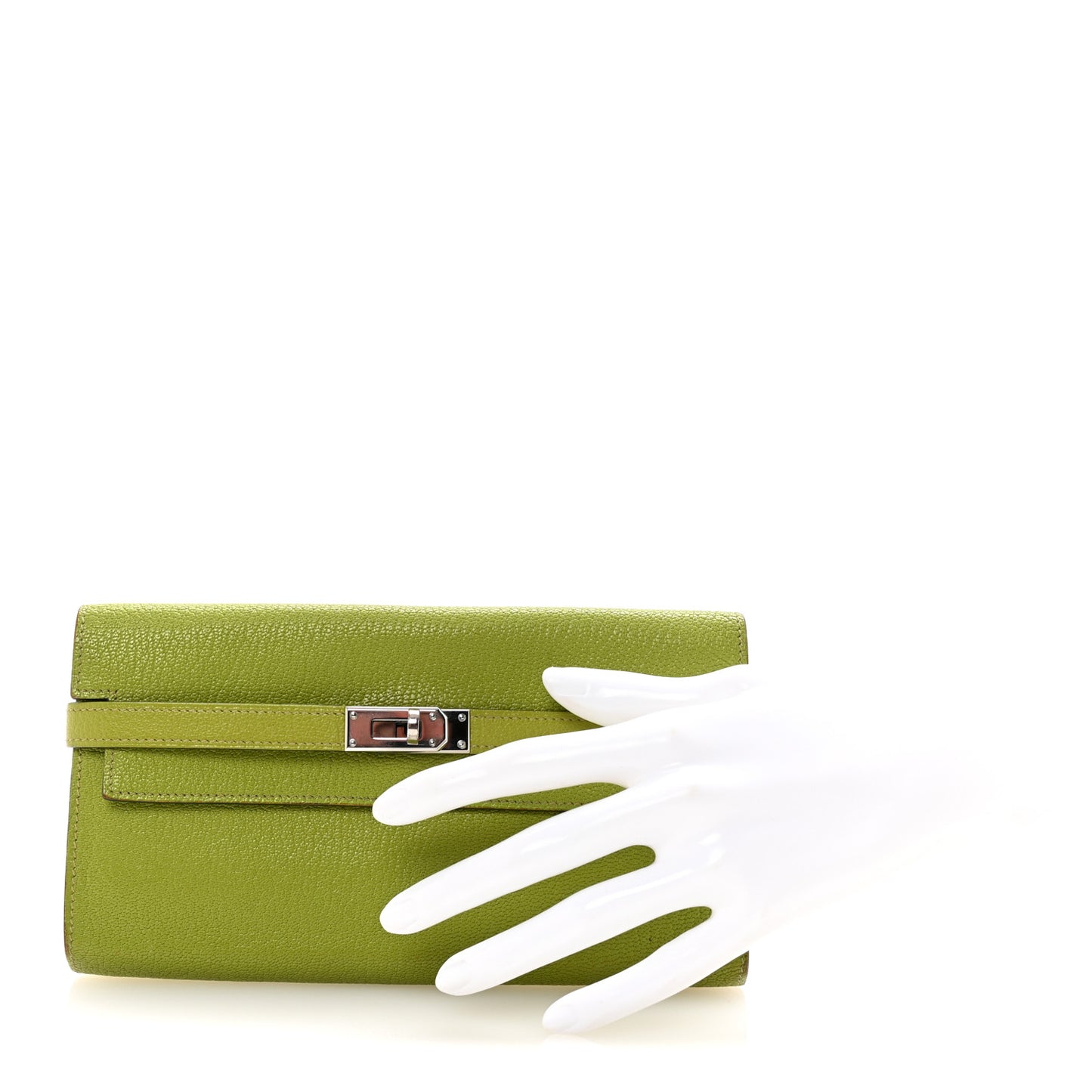 Chevre Mysore Kelly Longue Wallet Vert Anis