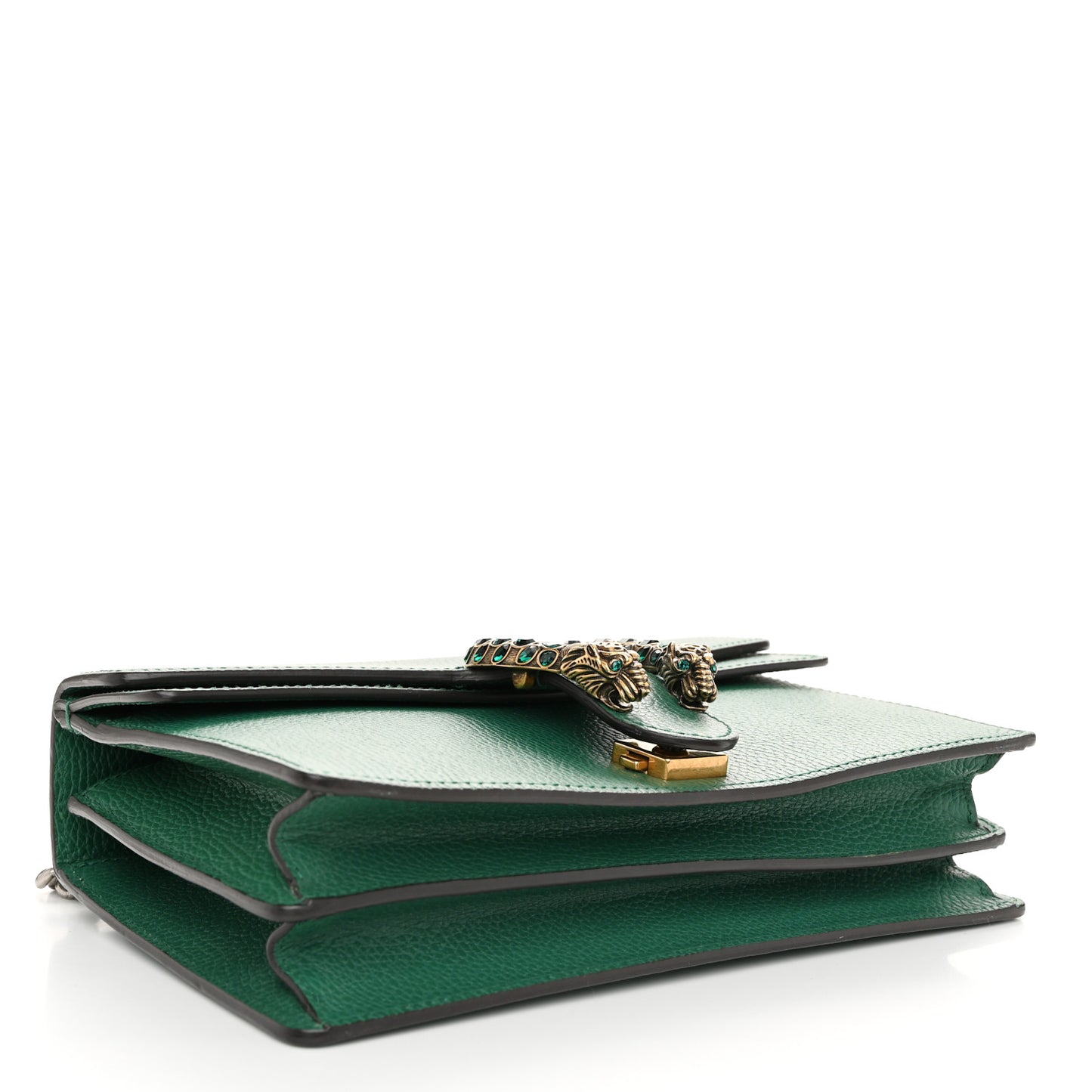 Pebbled Calfskin Small Dionysus Shoulder Bag Emerald