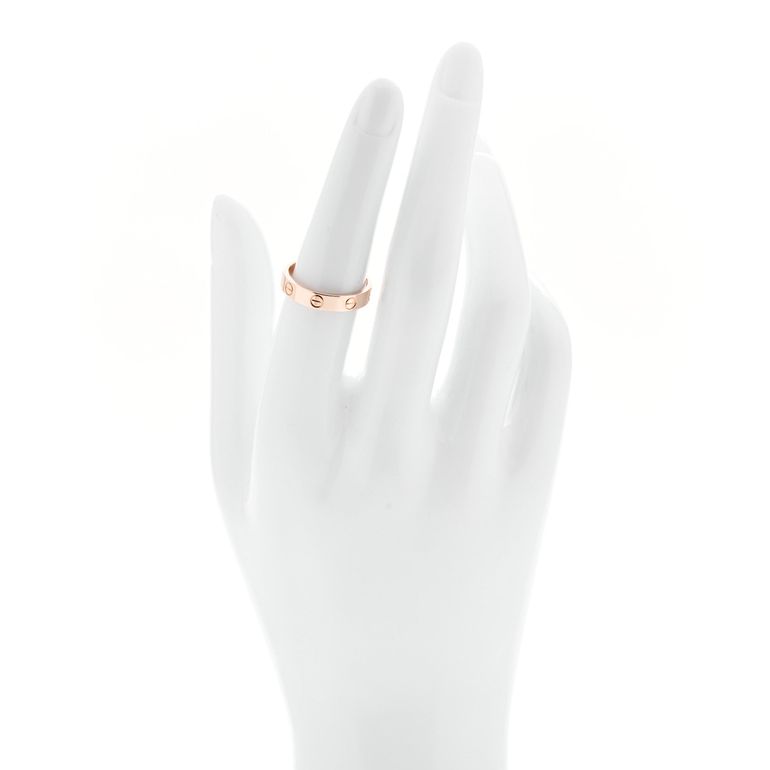 Cartier 18K Pink Gold 3.5mm LOVE Wedding Band Ring 53 6.5 2 of 5