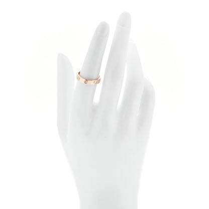 Cartier 18K Pink Gold 3.5mm LOVE Wedding Band Ring 53 6.5 2 of 5