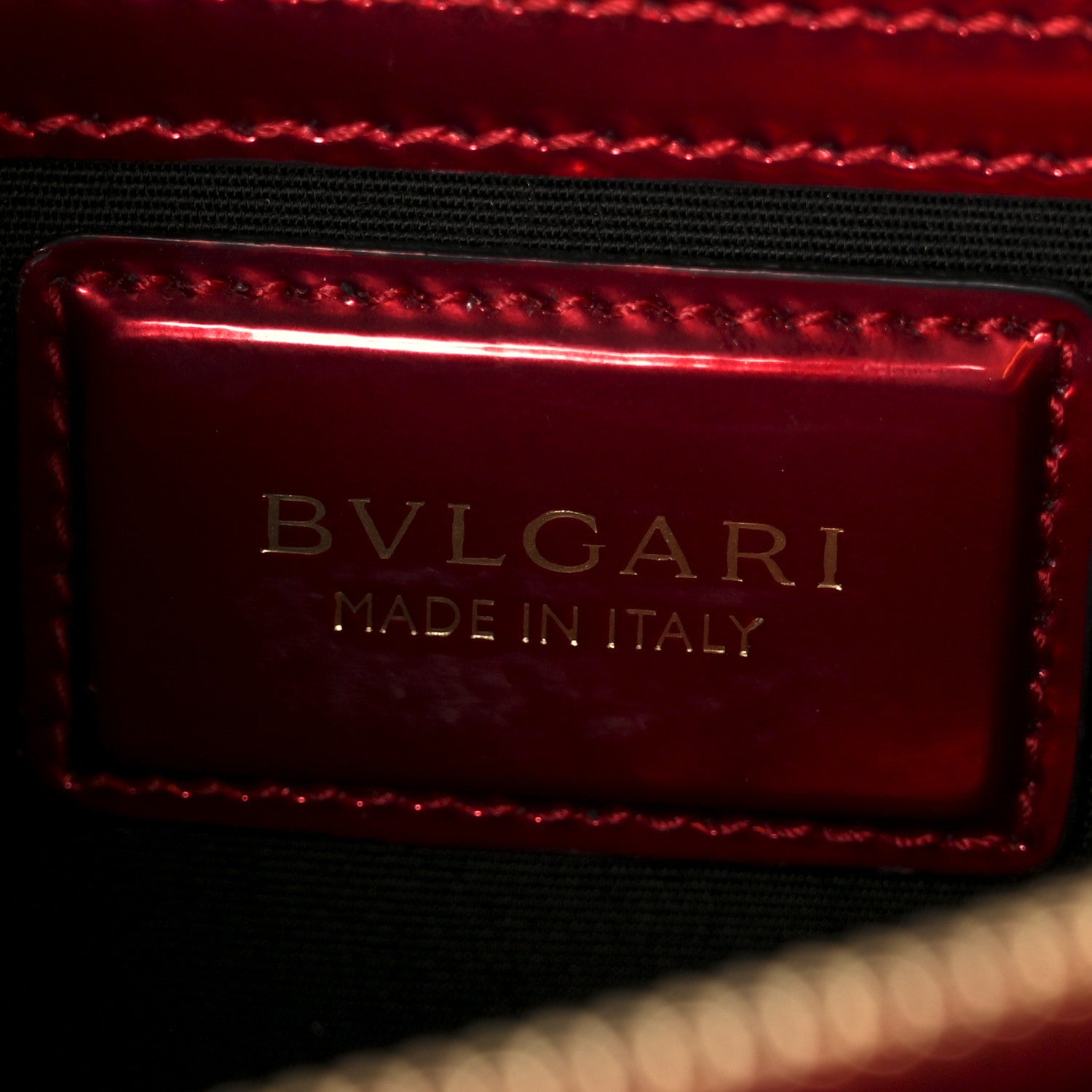 Bulgari Metallic Calfskin Serpenti Forever Shoulder Bag Red 7 of 12