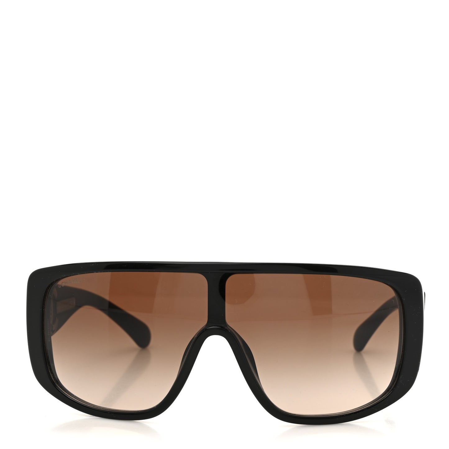 Acetate Shield Sunglasses 5495 Black