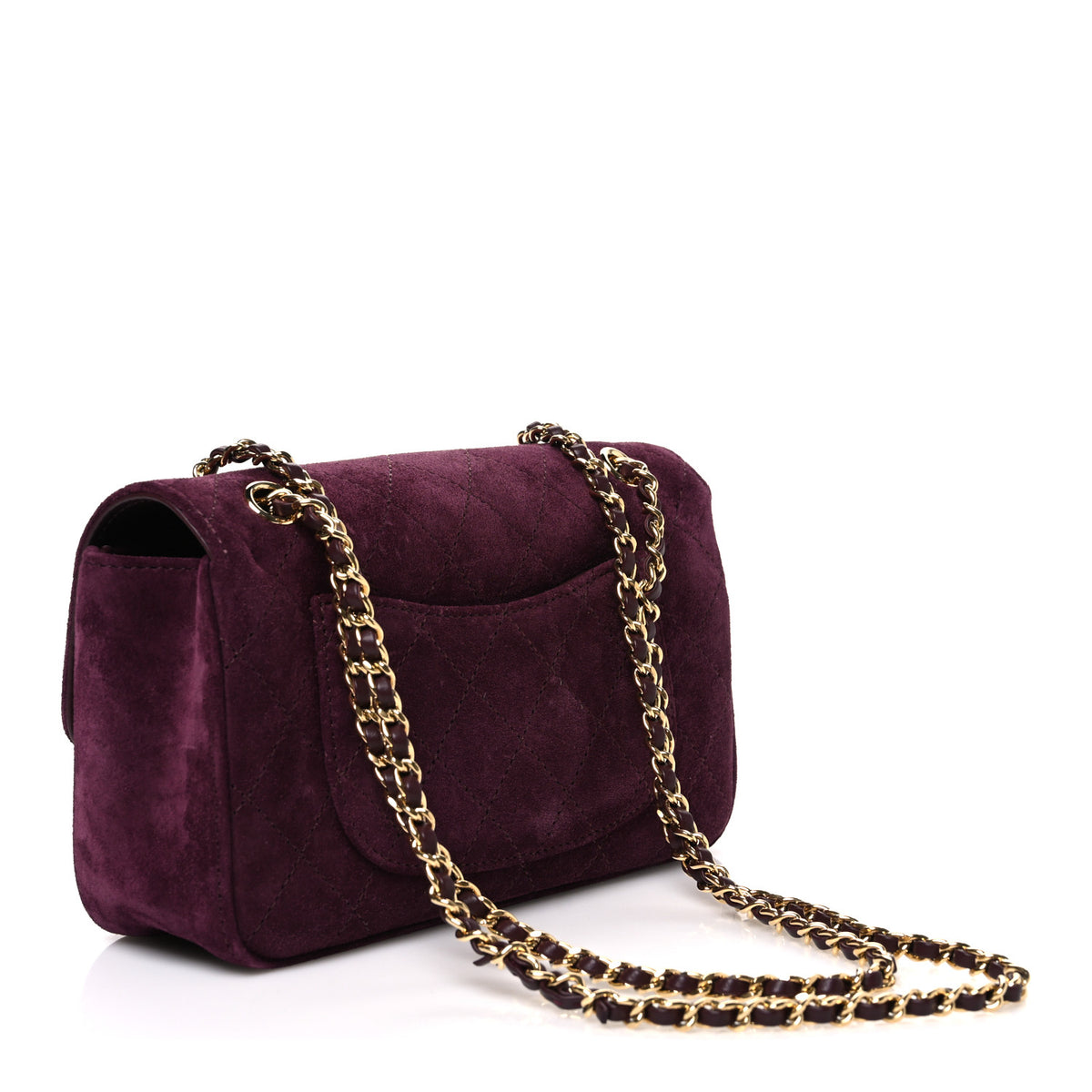 Chanel Suede Calfskin Mini Souplissimo Flap Burgundy 2 of 10