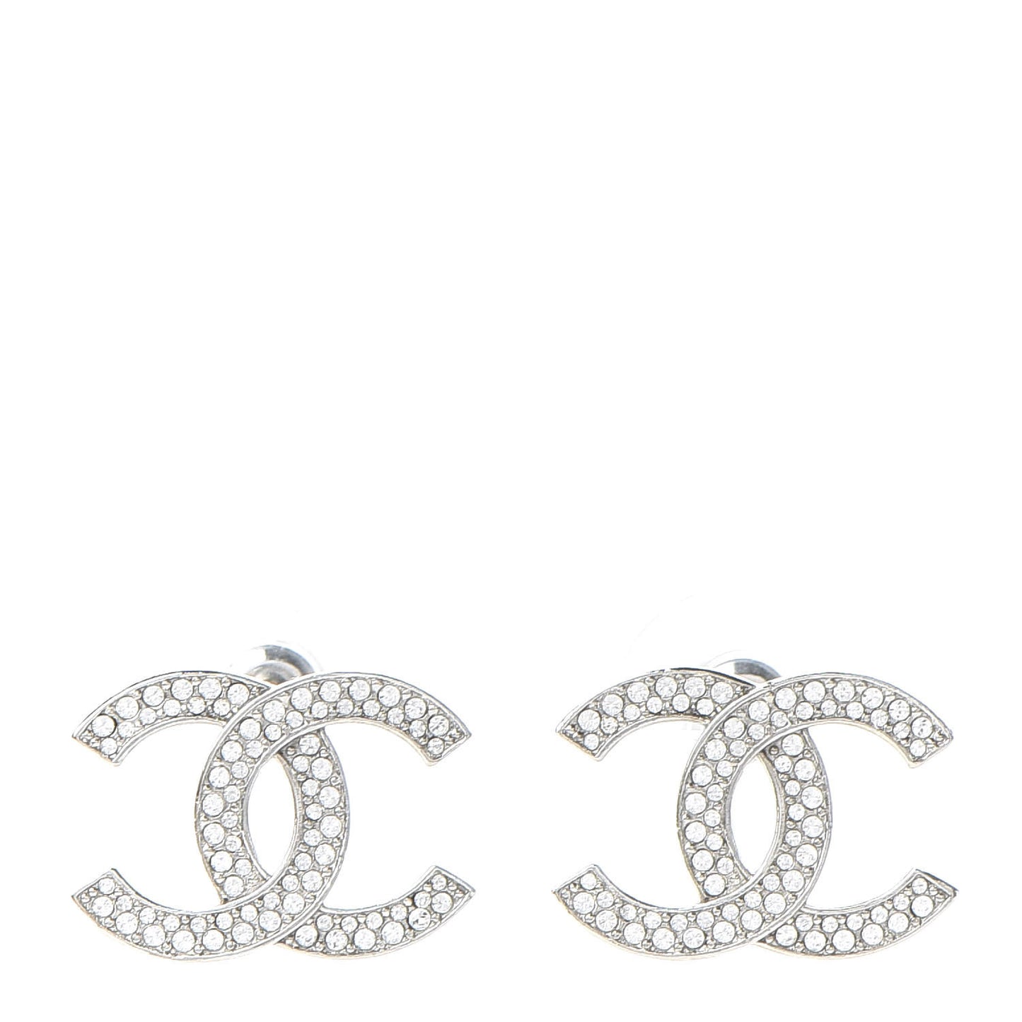 Crystal Palais Garnier CC Earrings Silver