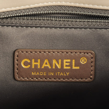 Chanel Calfskin Stitch Triptych Flap Beige 6 of 7
