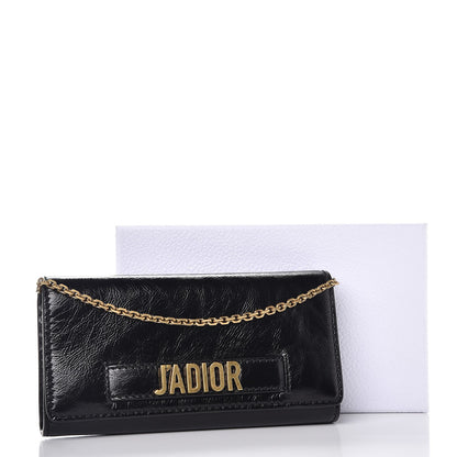 Christian Dior Calfskin J'adior Croisiere Chain Wallet Black 8 of 8