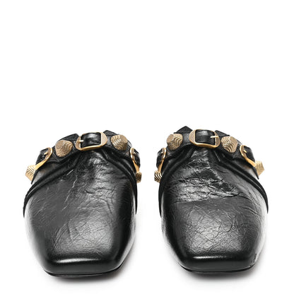 Balenciaga Agneau Arena Cagole Cosy Mules 37.5 Black 3 of 10