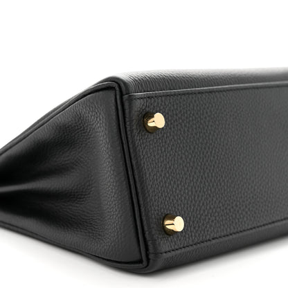 Hermes Togo Kelly Retourne 25 Black 9 of 11