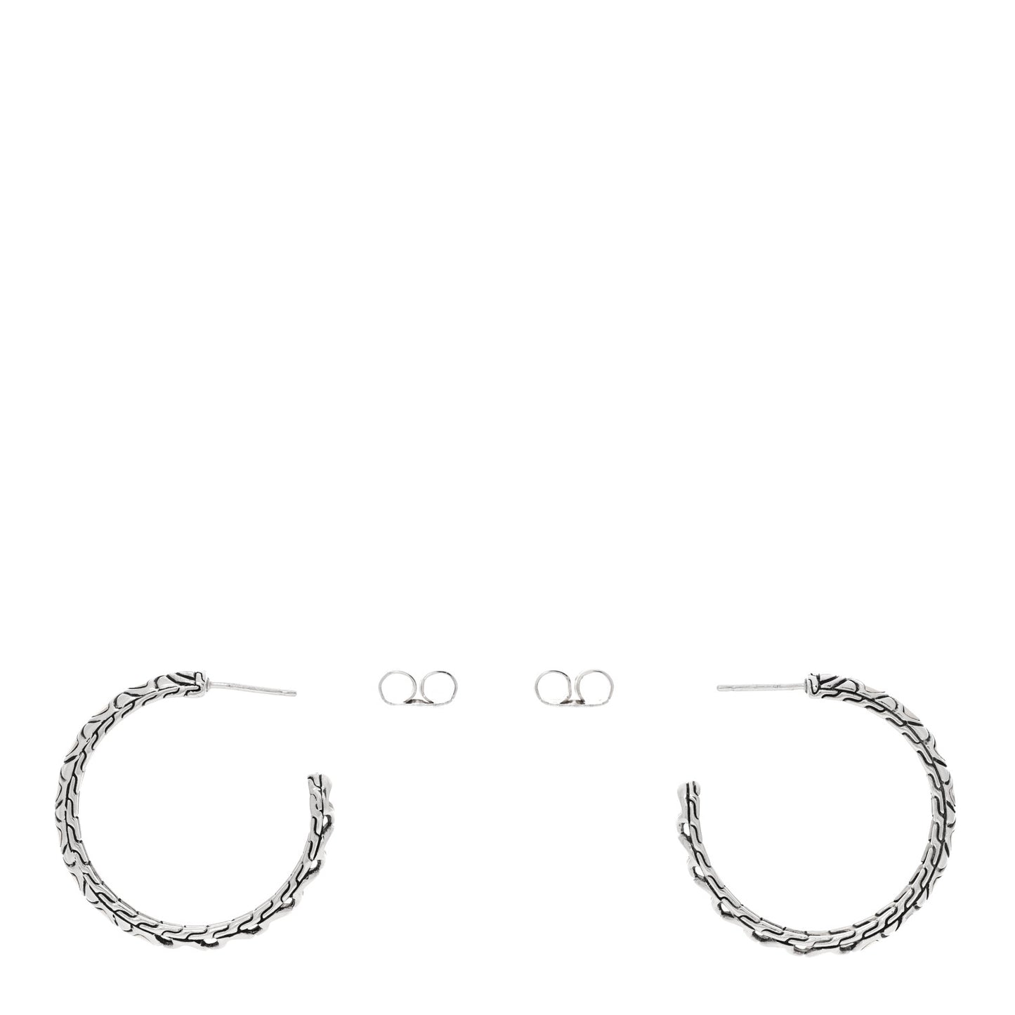 Sterling Silver 18K Yellow Gold Naga Hoop Earrings