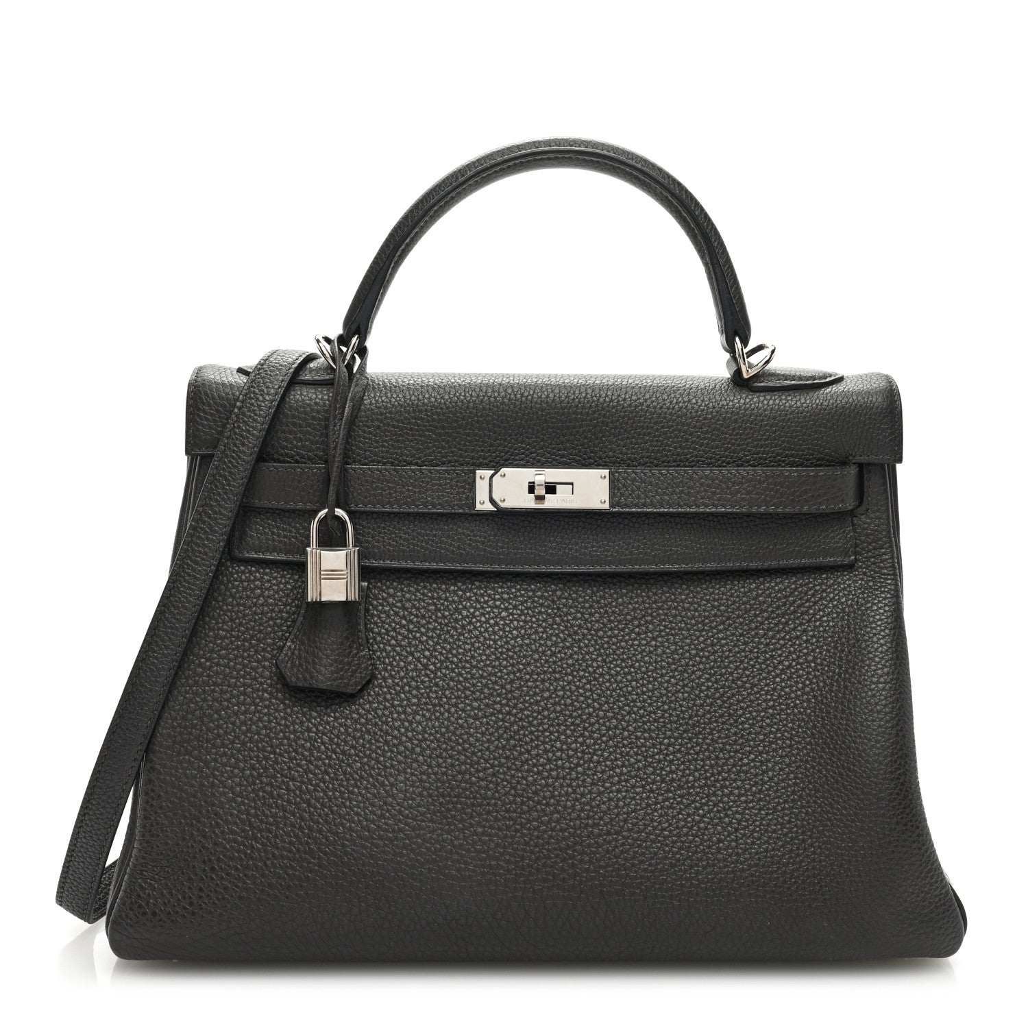 Hermes Togo Kelly Retourne 32 Graphite 1 of 10