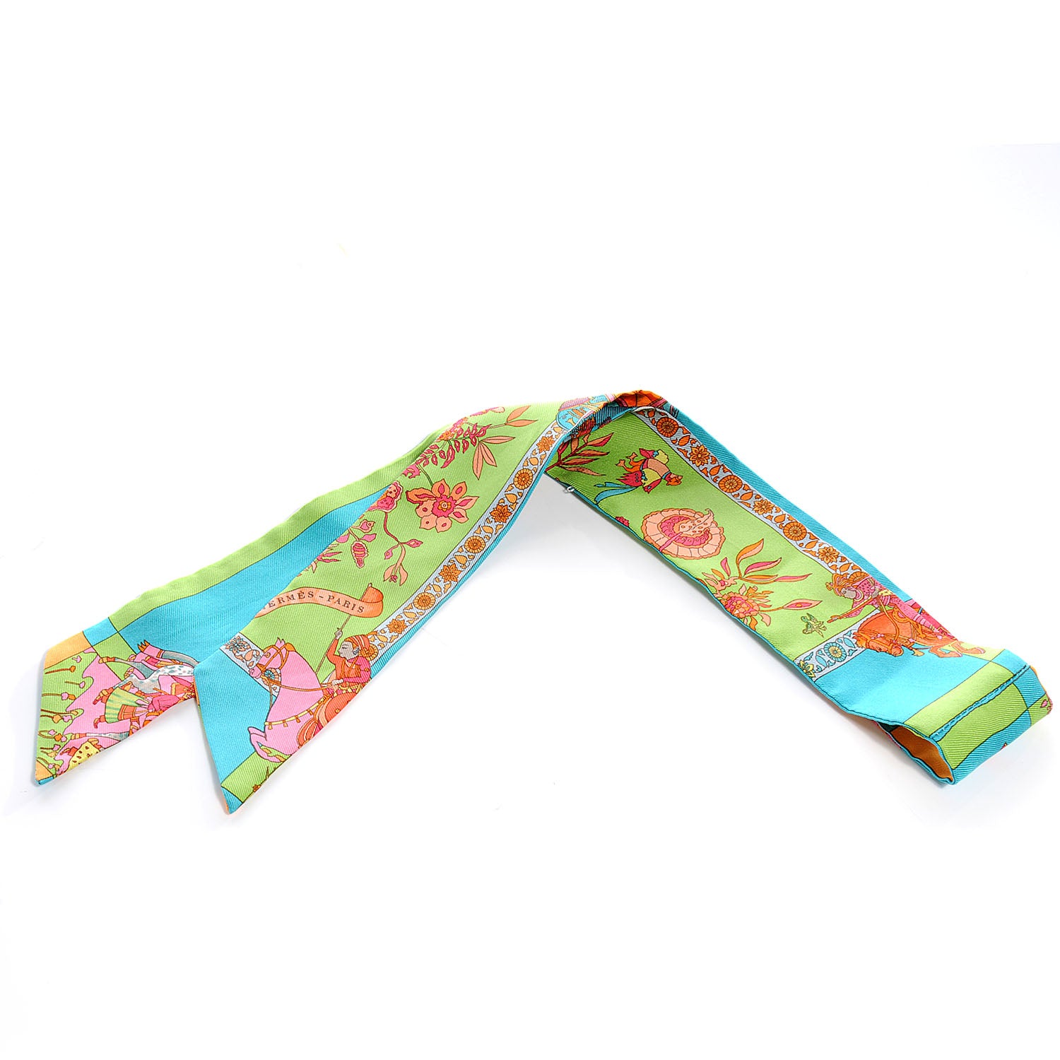 Hermes Silk Fantaisies Indiennes Twilly 1 of 5