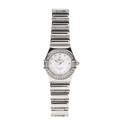 Omega Stainless Steel Diamond Bezel Mother of Pearl 22mm Constellation My Choice Quartz Watch 1465.71.00 1 of 6