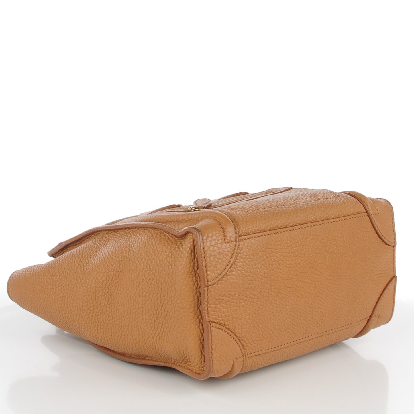 Pebbled Calfskin Micro Luggage Camel