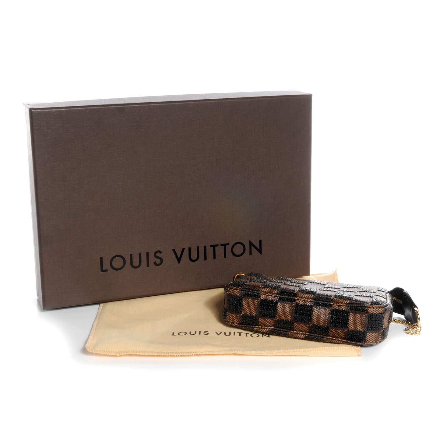 Damier Paillettes Mini Pochette Black