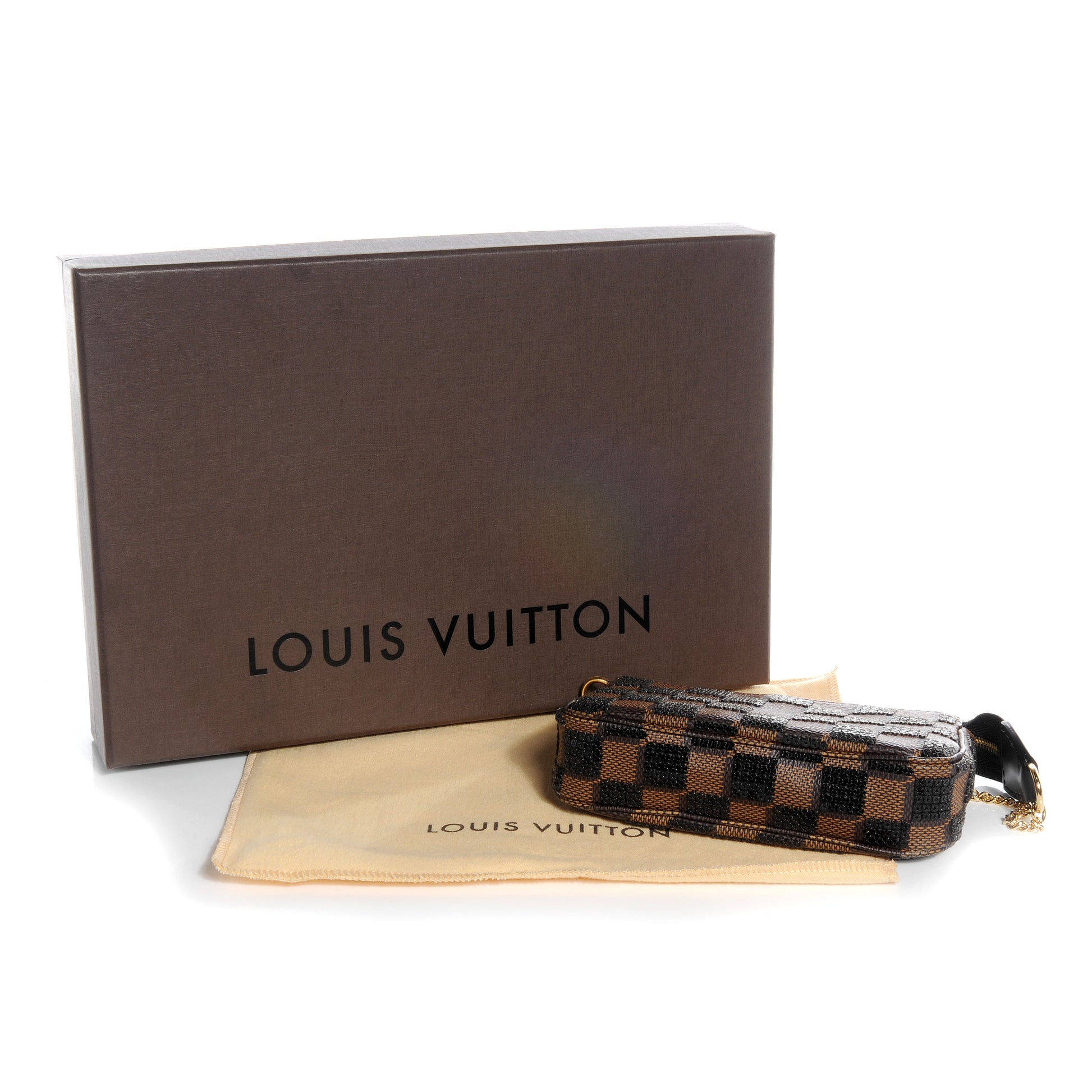 Louis Vuitton Damier Paillettes Mini Pochette Black 7 of 7