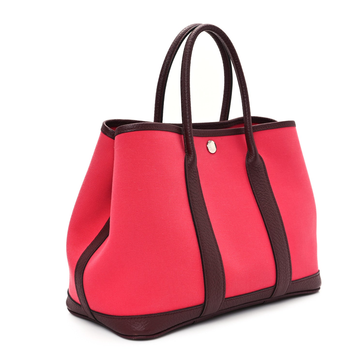 Hermes Toile Negonda Garden Party 30 TPM Framboise Rouge Sellier 3 of 11