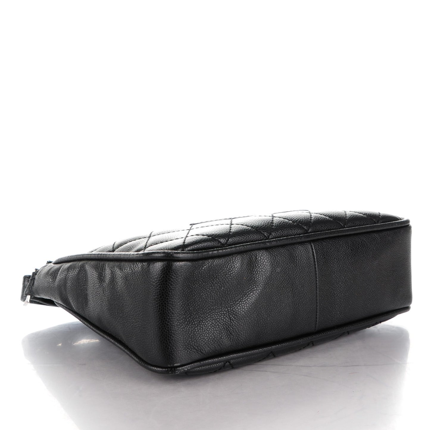 Caviar Quilted CC Hobo Black