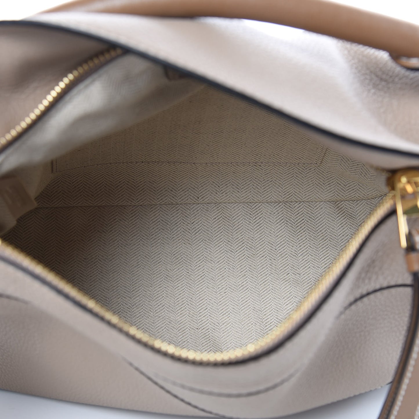 Grained Calfskin Small Puzzle Bag Sand Mink