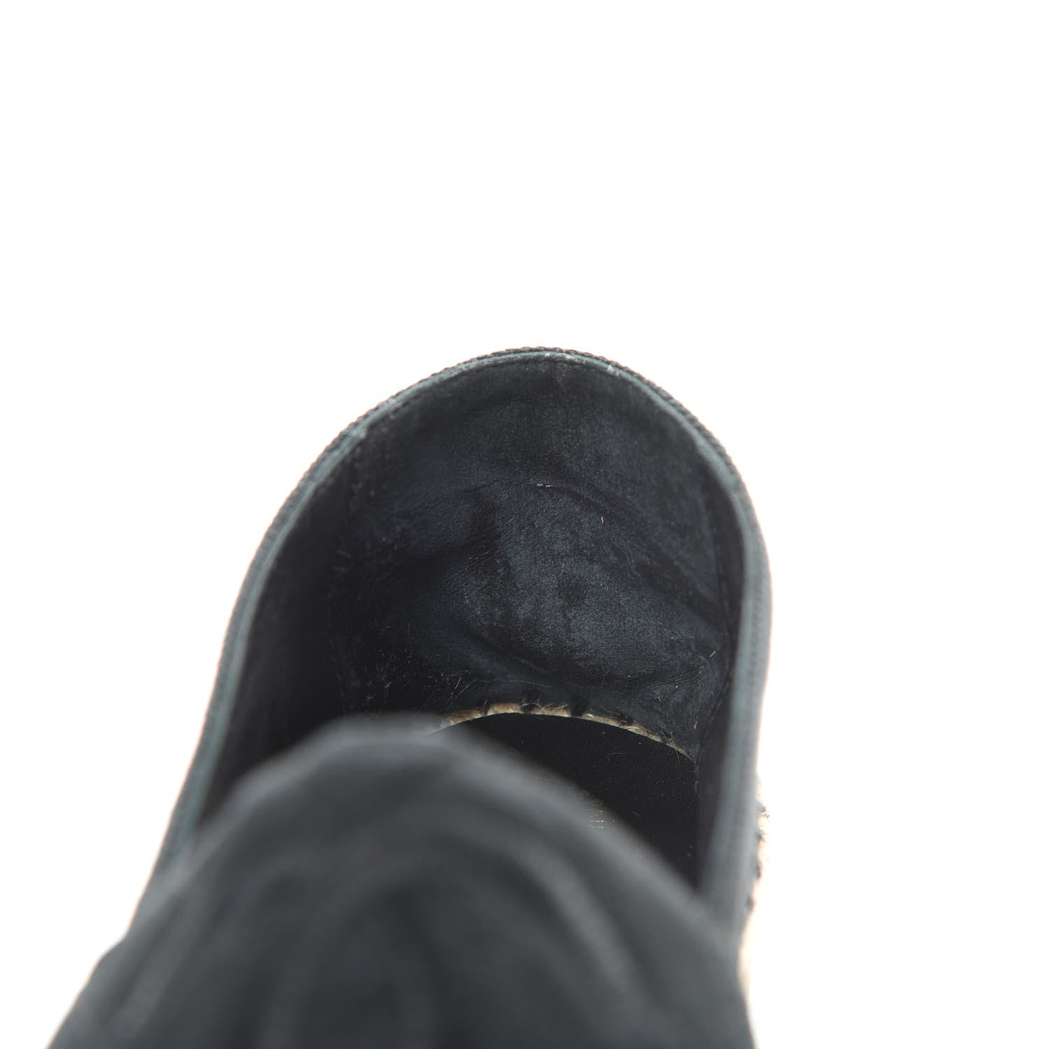 Chanel Canvas Quilted CC Espadrilles 37 Black 12 of 12