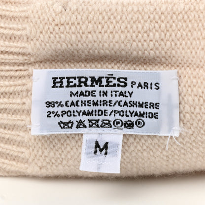 Hermes Cashmere Darling Gloves M Beige 3 of 4