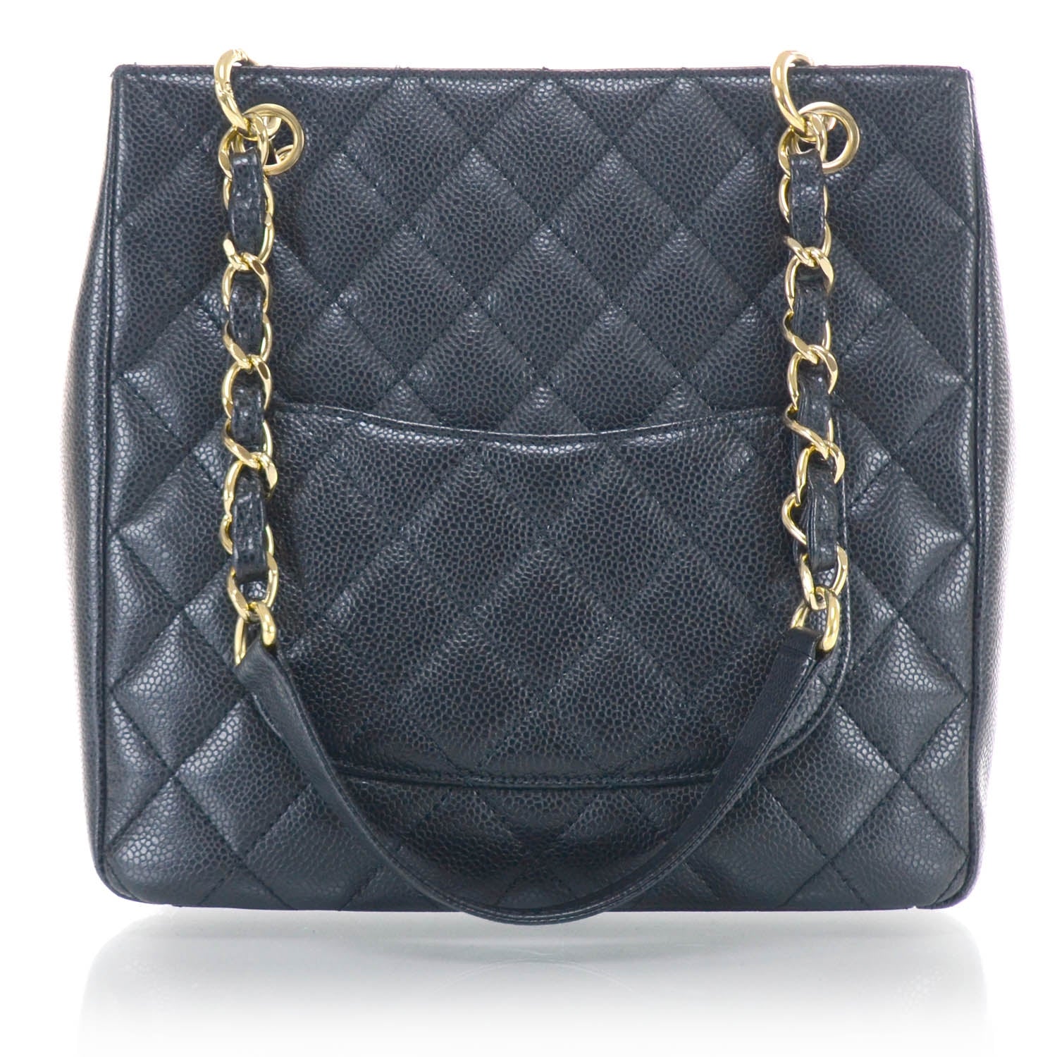 Chanel Caviar Petit Shopping Tote PST Black GHW 3 of 11