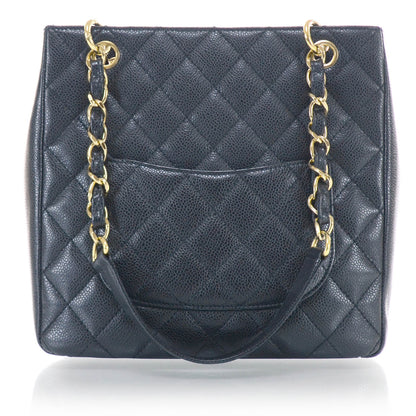 Chanel Caviar Petit Shopping Tote PST Black GHW 3 of 11