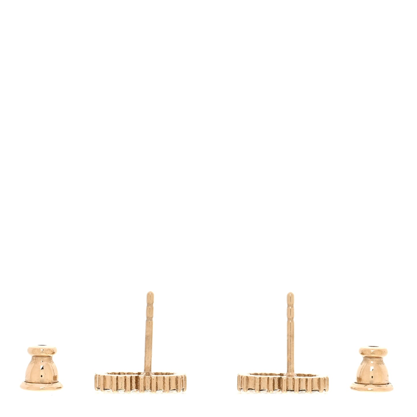 Strass Crystal CD Earrings Gold