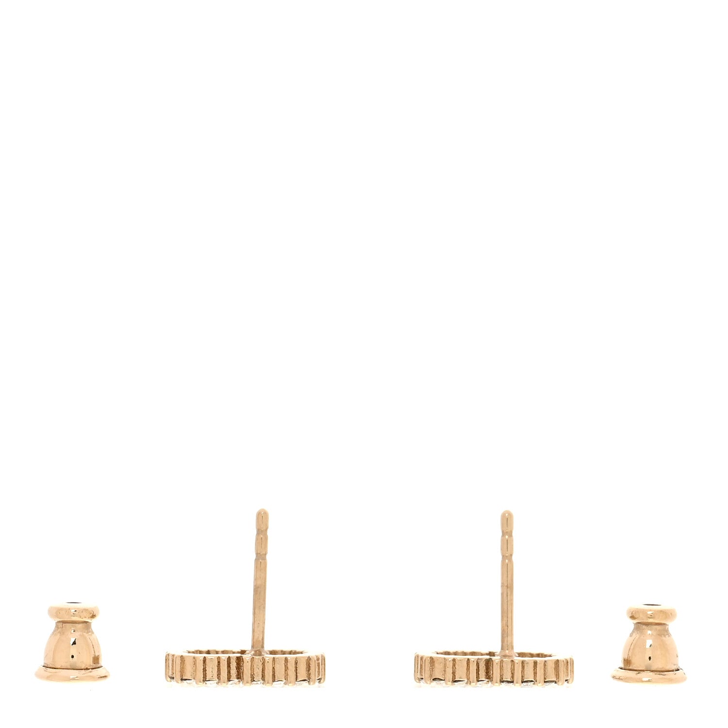 Christian Dior Strass Crystal CD Earrings Gold 3 of 4