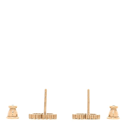 Christian Dior Strass Crystal CD Earrings Gold 3 of 4