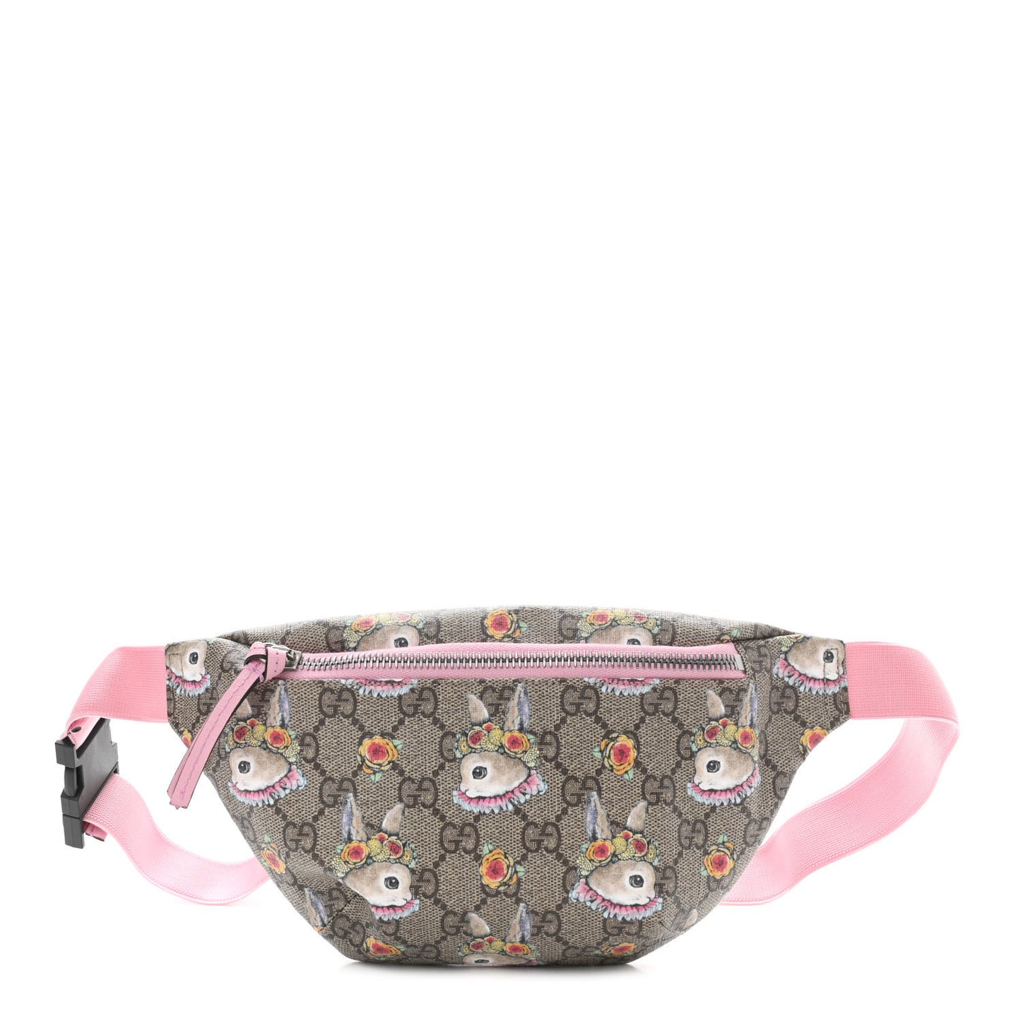 GG Supreme Monogram Childrens Bunny Print Belt Bag Multicolor