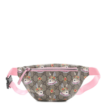 Gucci GG Supreme Monogram Childrens Bunny Print Belt Bag Multicolor 1 of 10