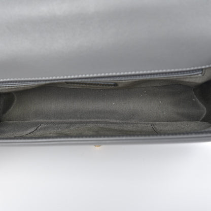 Chanel Lambskin Quilted New Medium Boy Flap Grey 5 of 7